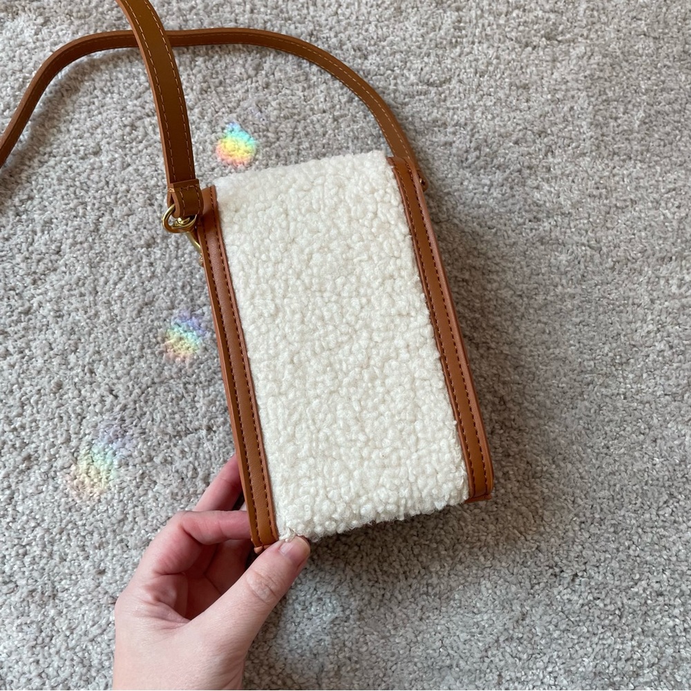 Anthropologie Sherpa Mini Crossbody Bag - Picture 6 of 7